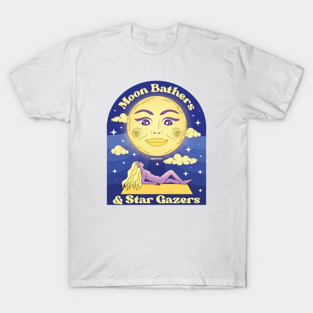 MOON BATHERS & STAR GAZERS T-Shirt by Kelsie Cosmic